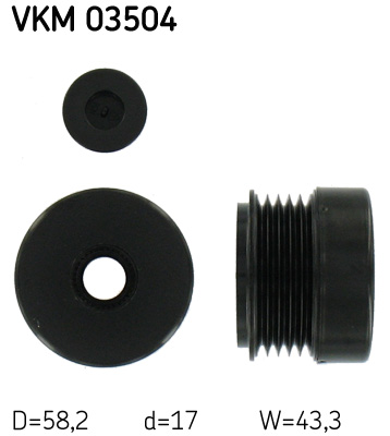Sistem roata libera, generator VKM 03504 SKF